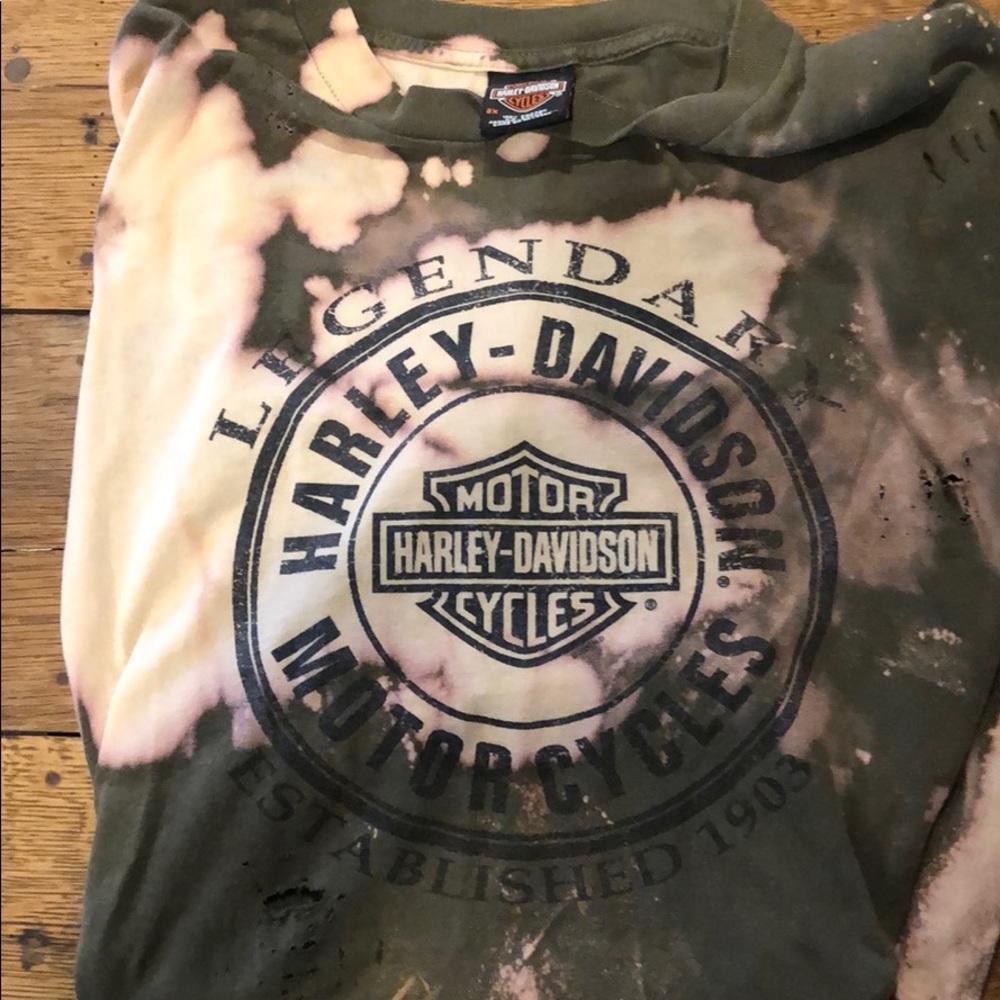 Distressed Harley Davidson Tee